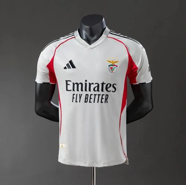 Camiseta de fútbol SL Benfica 2025/26 VISITANTE MANGA CORTA VERSION JUGADOR